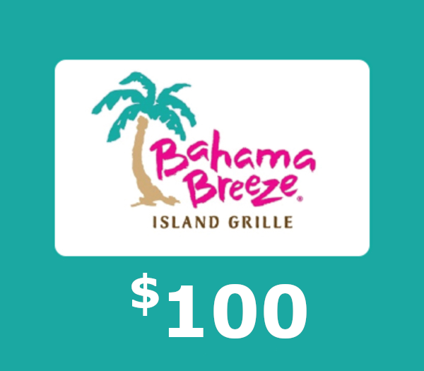 Bahama Breeze $100 Gift Card US