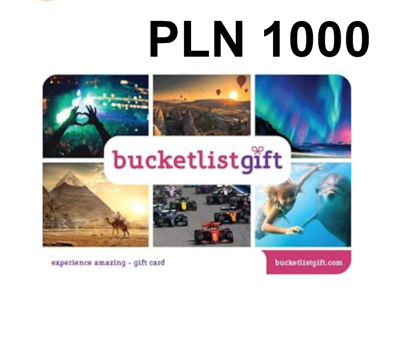 BucketlistGift 1000 PLN Gift Card PL