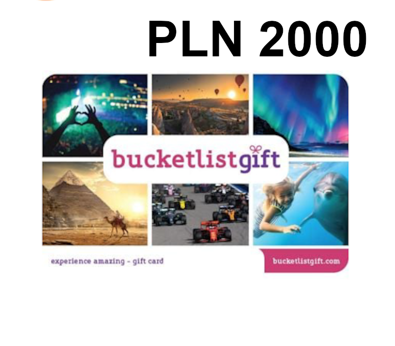 

BucketlistGift 2000 PLN Gift Card PL