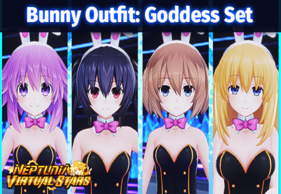 Neptunia Virtual Stars - Bunny Outfit: Goddess Set DLC PC Steam CD Key screenshot 1