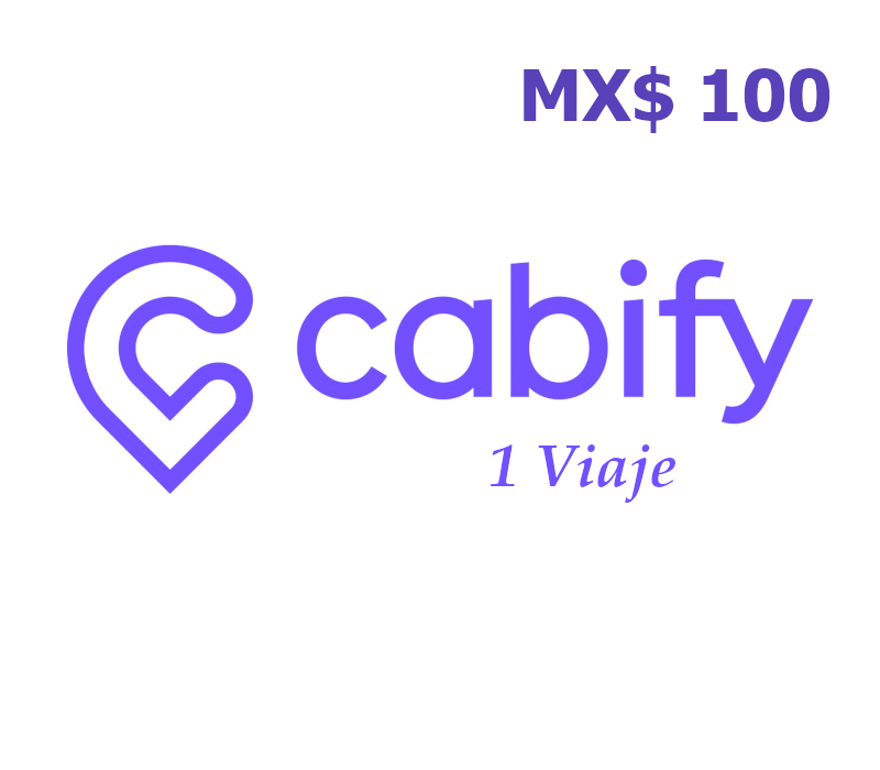 

Cabify 1 Viaje MX$100 Gift Card MX