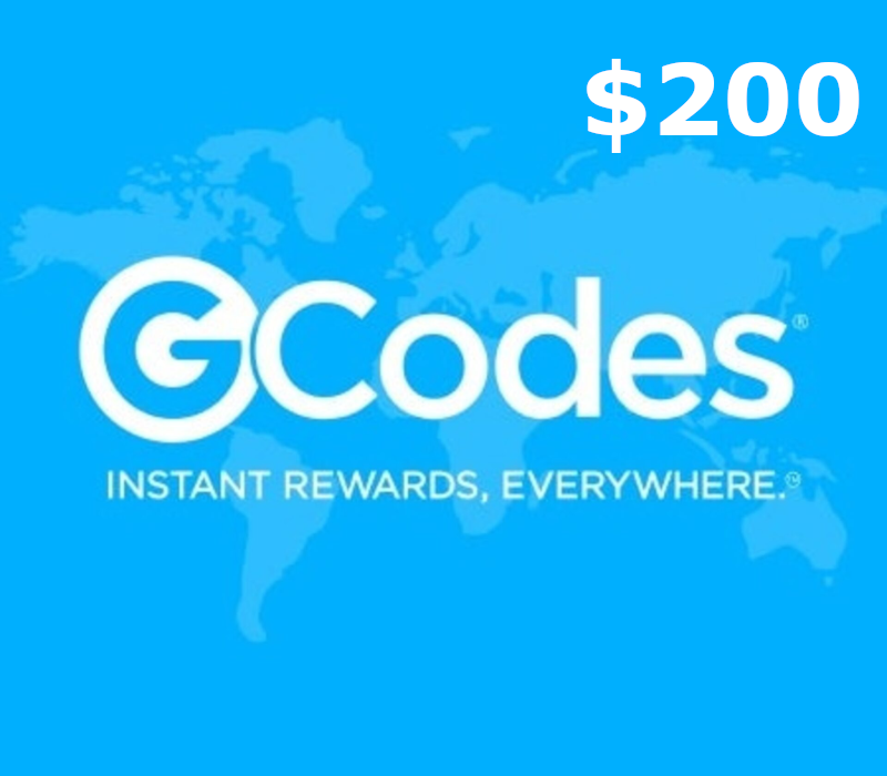 

GCodes® Global Retail $200 Gift Card US