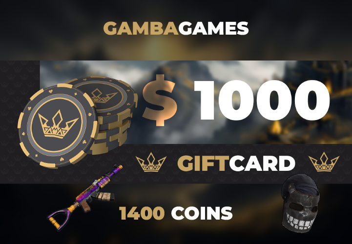 GambaGames $1000 Gift Card screenshot 1