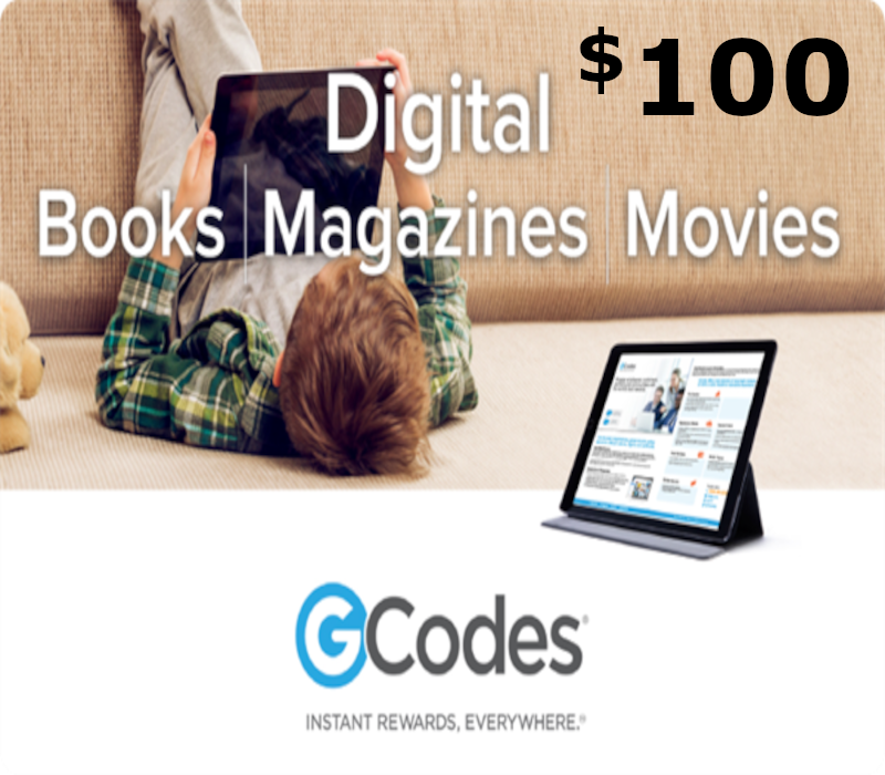 

GCodes® Global Digital Media $100 Gift Card US