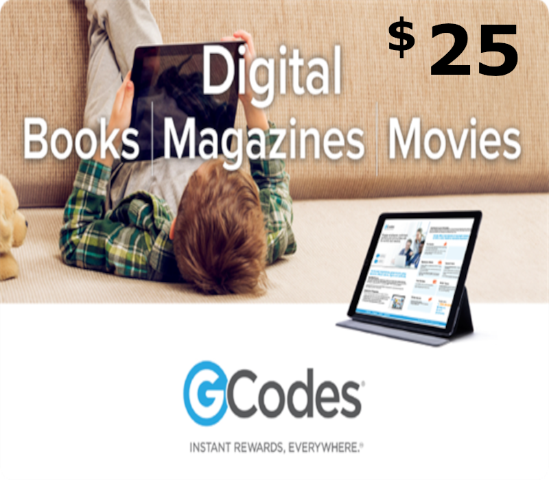 

GCodes® Global Digital Media $25 Gift Card US