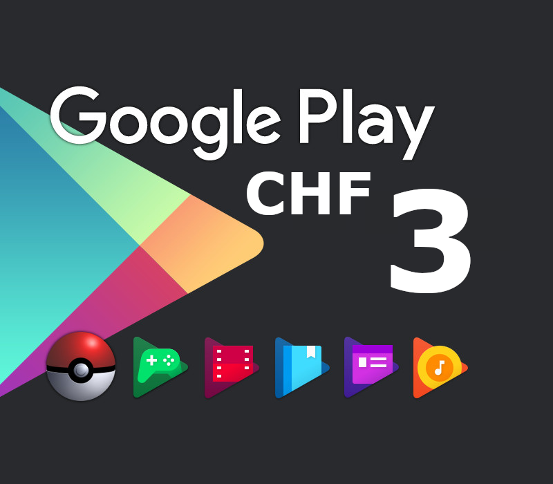 

Google Play CHF 3 CH Gift Card