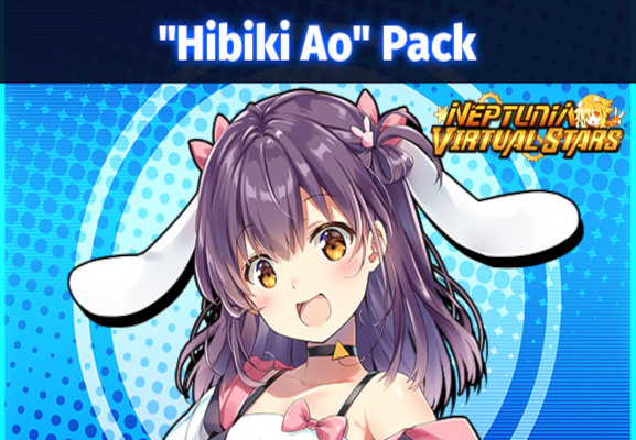 Neptunia Virtual Stars - Hibiki Ao Pack DLC EU PC Steam CD Key screenshot 1