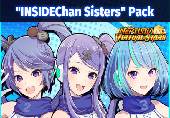 Neptunia Virtual Stars - INSIDEChan Sisters Pack DLC EU PC Steam CD Key screenshot 1