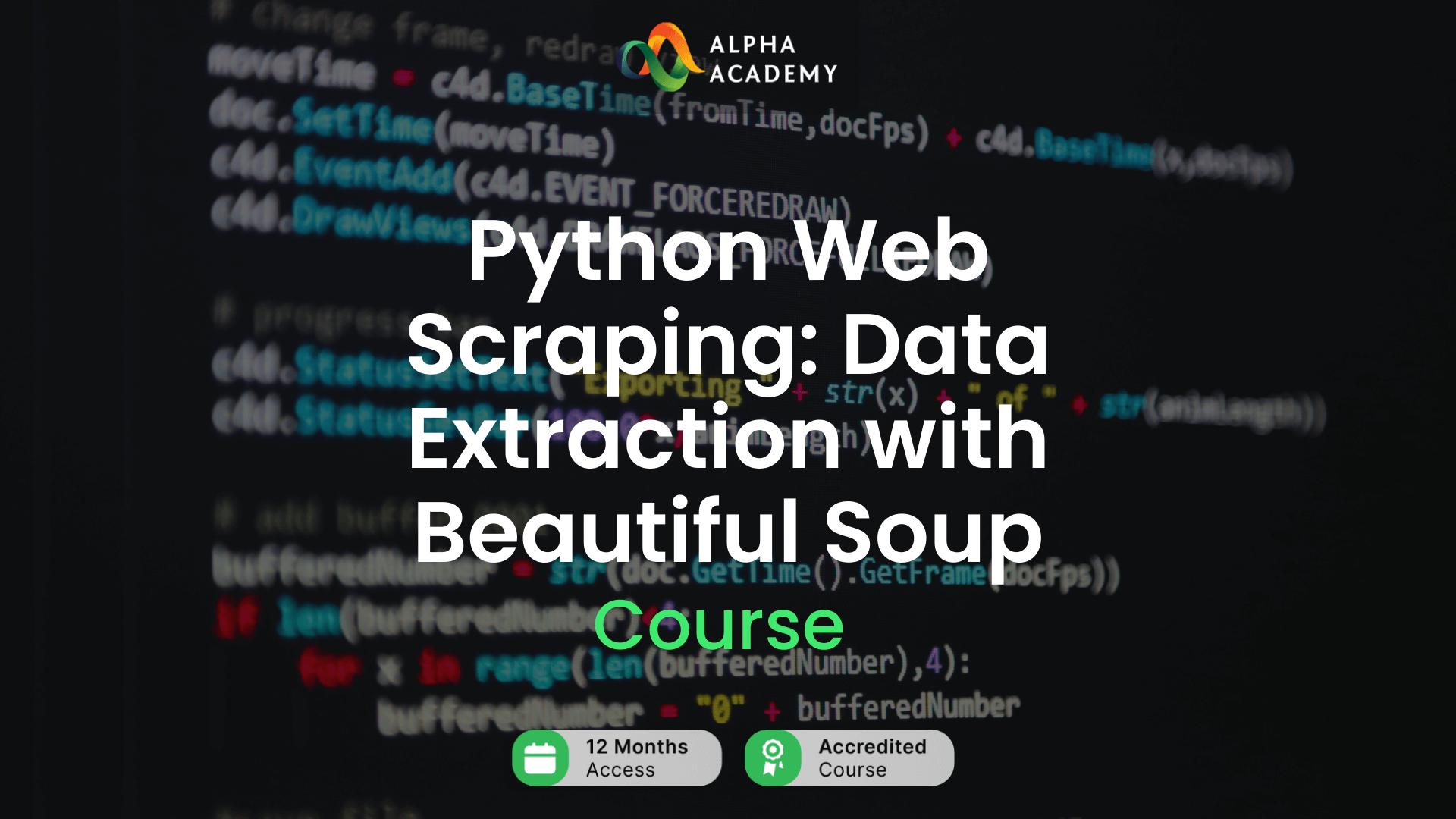 Python Web Scraping: Data Extraction with Beautiful Soup Alpha Academy Code