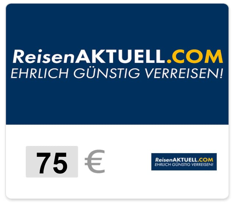 

Reisen Aktuell €75 Gift Card DE