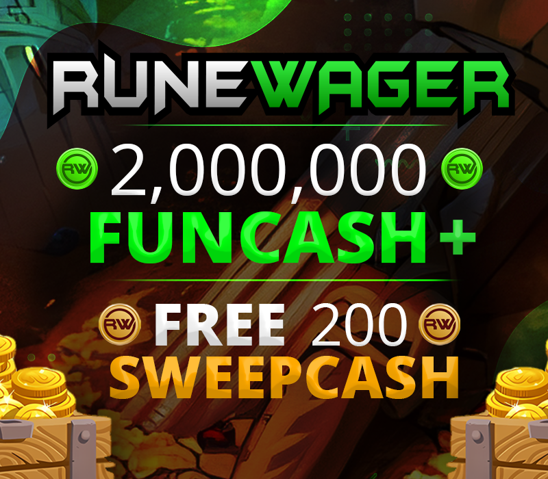 

Runewager 2000000 Fun Cash + FREE 200 Sweep Cash