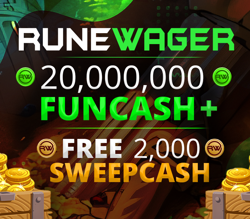 Runewager 20000000 Fun Cash + FREE 2000 Sweep Cash