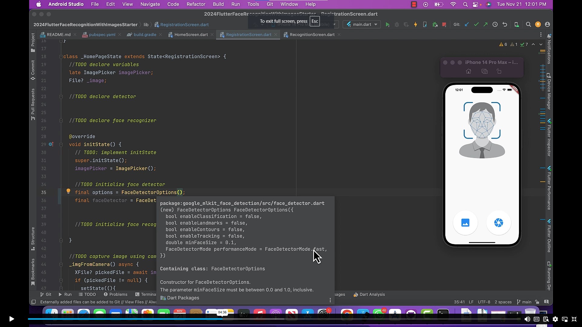 Flutter Guide - Face Recognition and Detection in Flutter Alpha Academy Code