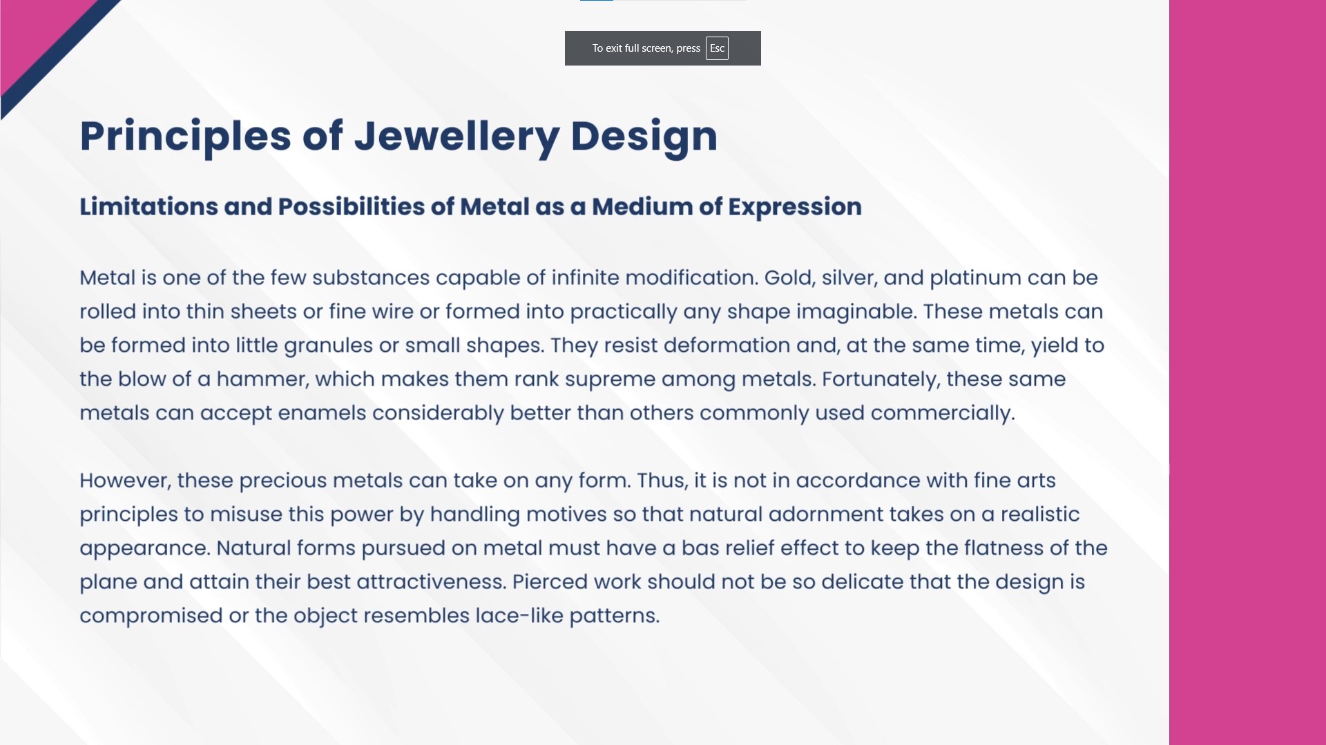 Jewellery Design Course for Crafting Creativity and Precision Alpha Academy Code