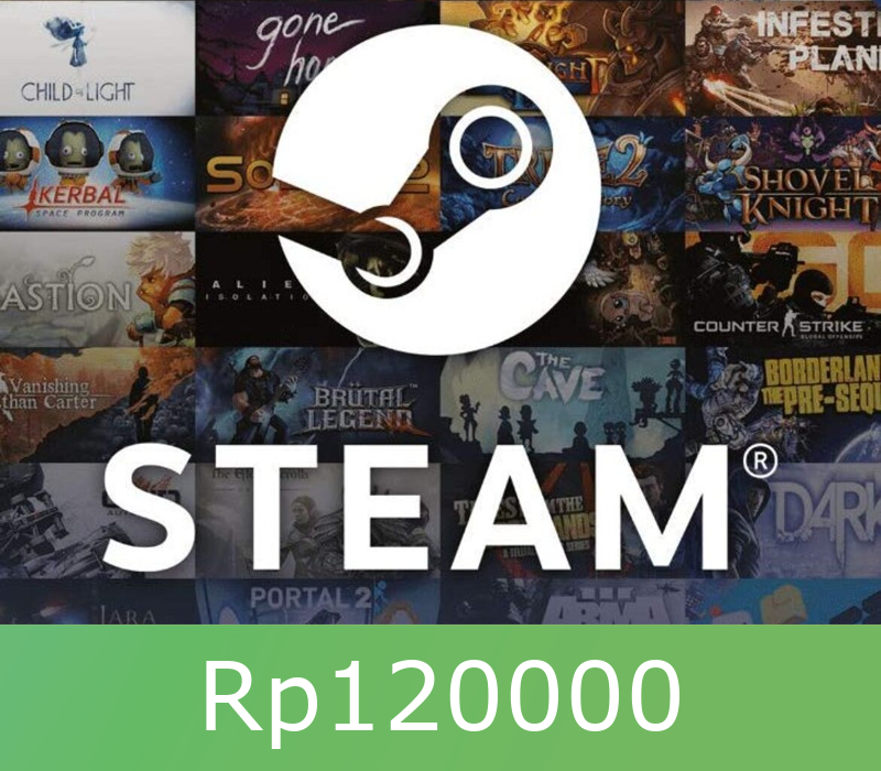 

Steam Gift Card 120000 IDR Global Activation Code