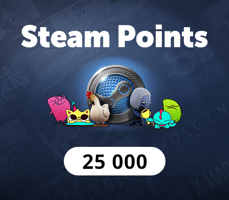 cover 25.000 Steam Points Manual Delivery