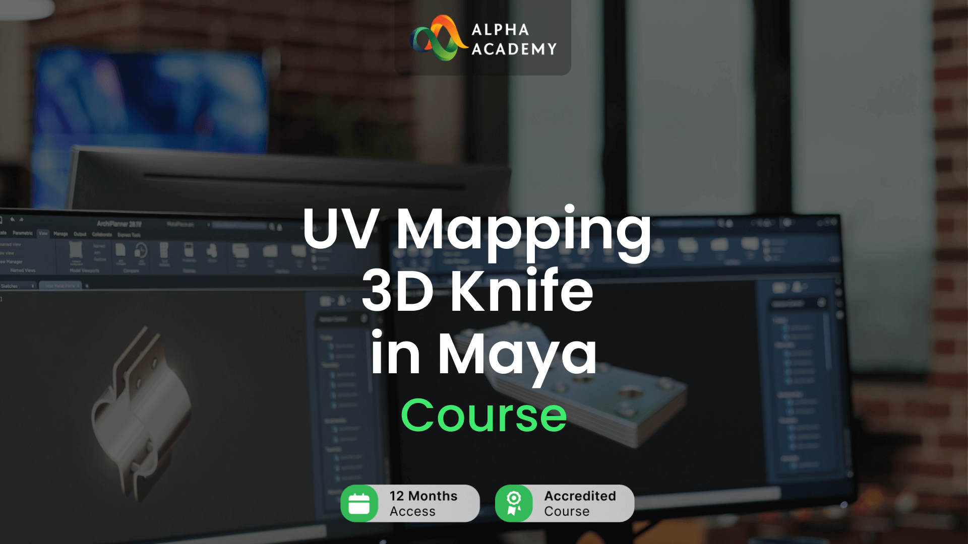 UV Mapping 3D Knife in Maya Alpha Academy Code