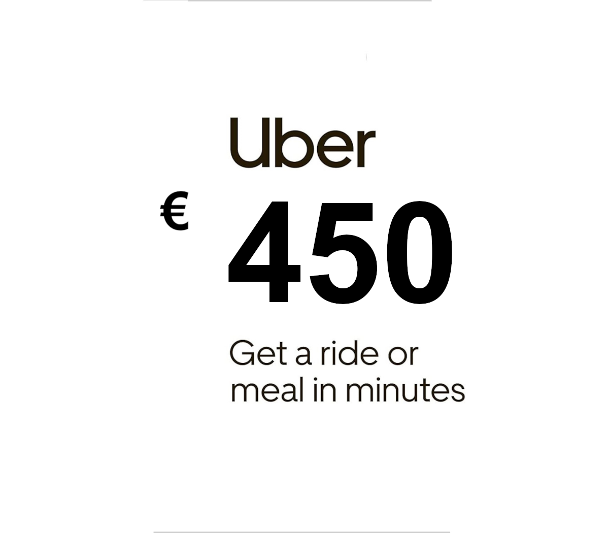 

Uber €450 DE Gift Card