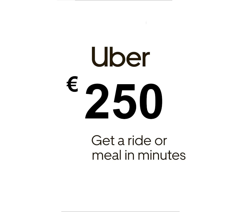 

Uber €250 DE Gift Card