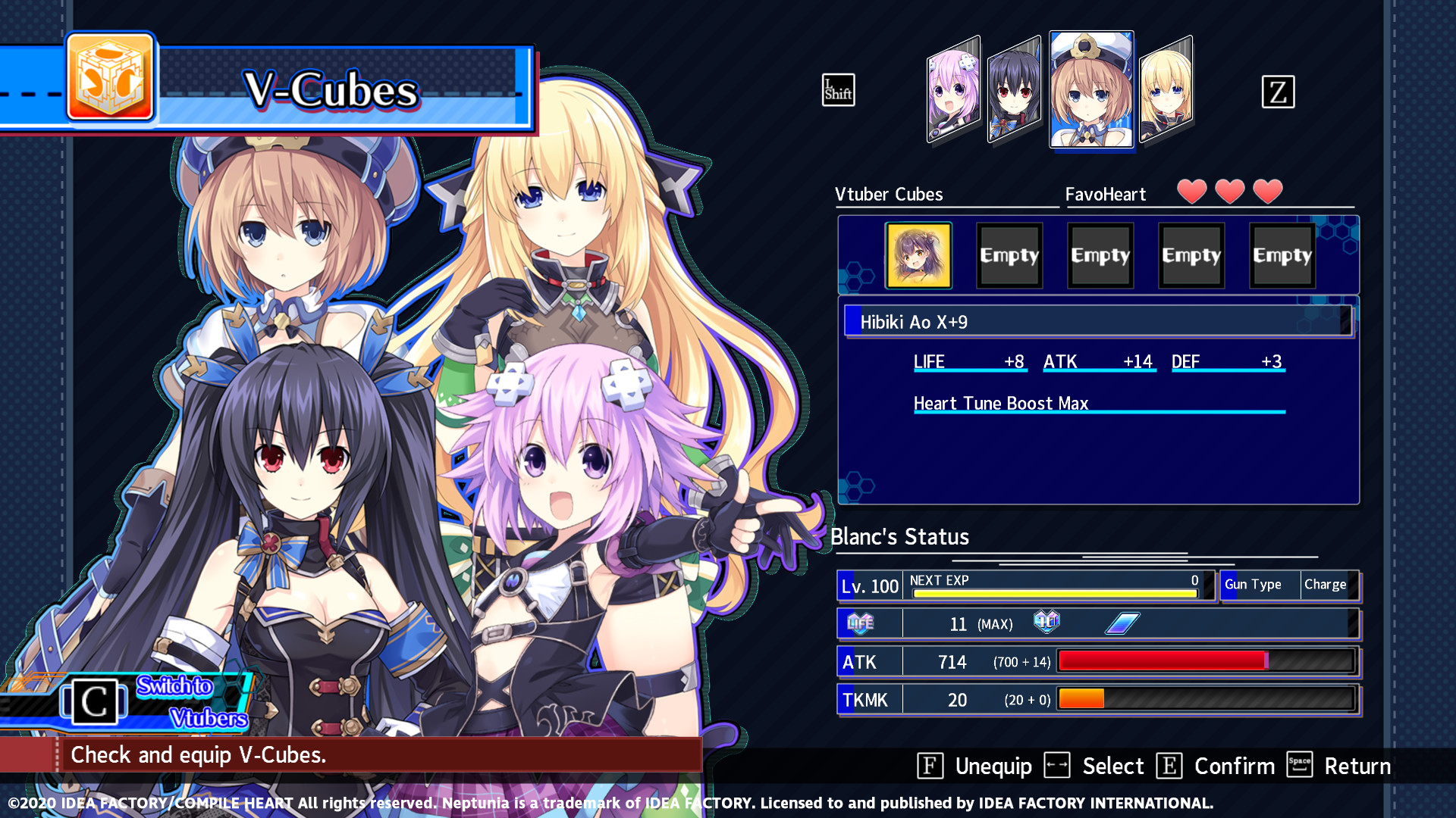 Neptunia Virtual Stars - Hibiki Ao Pack DLC EU PC Steam CD Key