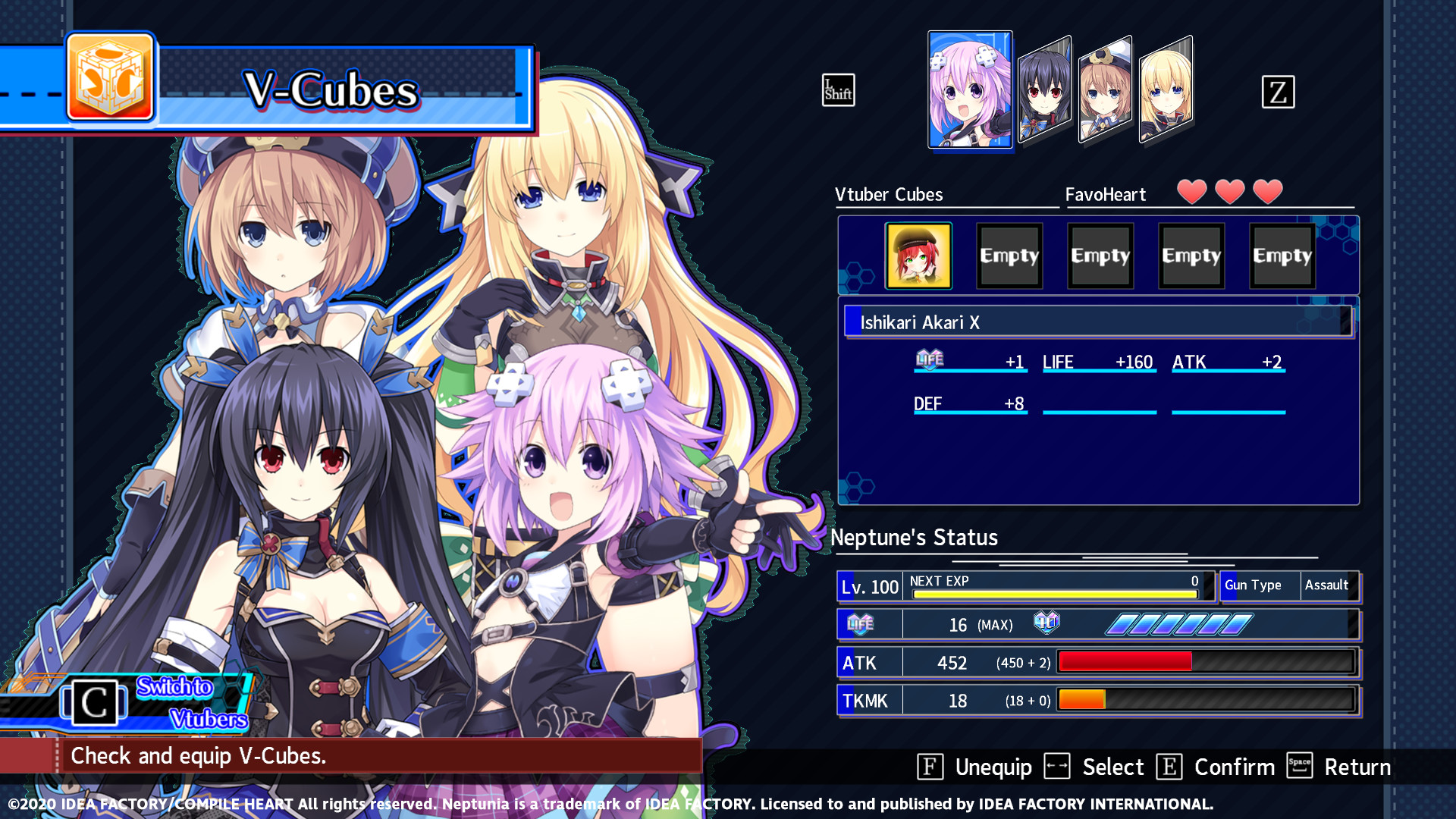 Neptunia Virtual Stars - Aogiri High School Pack DLC PC Steam