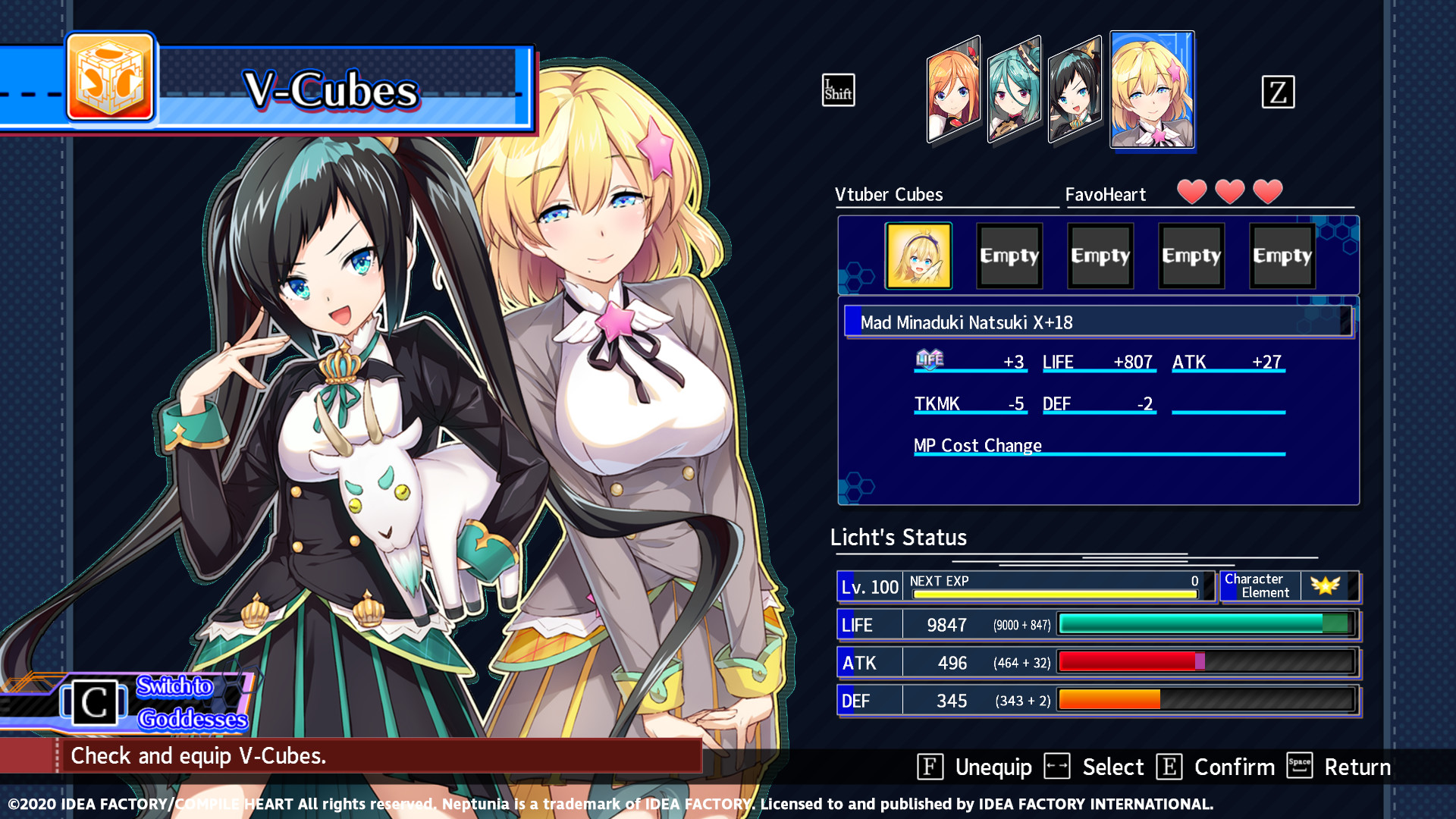 Neptunia Virtual Stars - Aogiri High School Pack DLC PC Steam