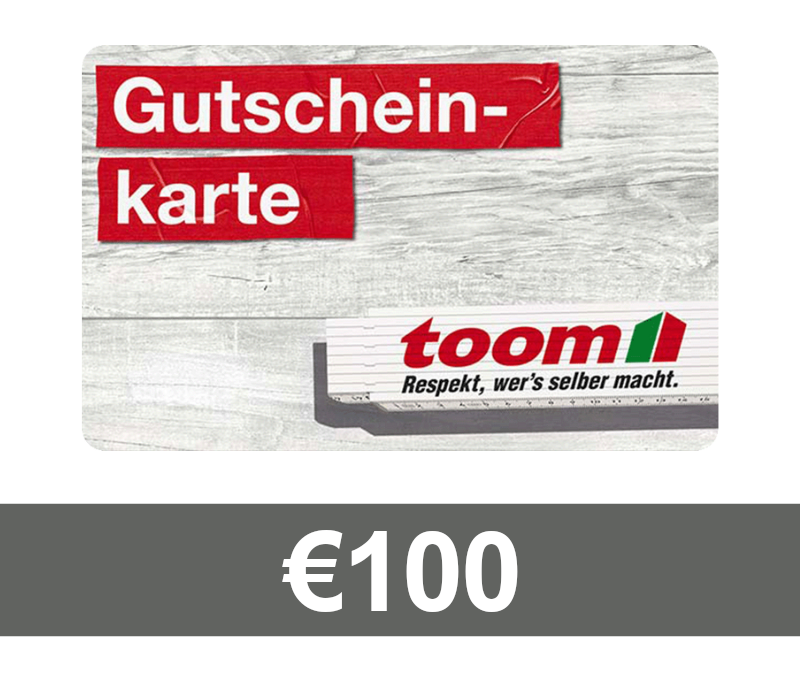 

TOOM Baumarkt €100 Gift Card DE