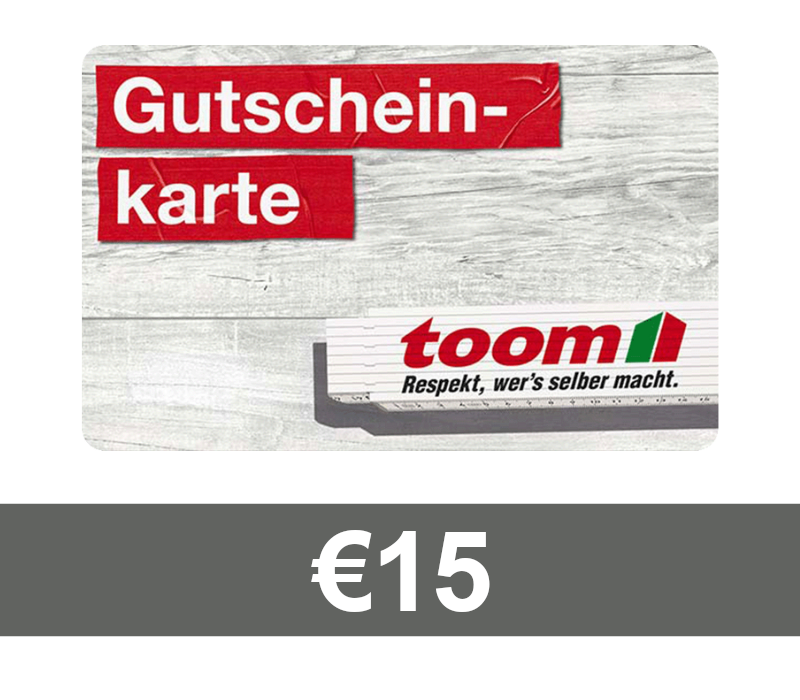 

TOOM Baumarkt €15 Gift Card DE