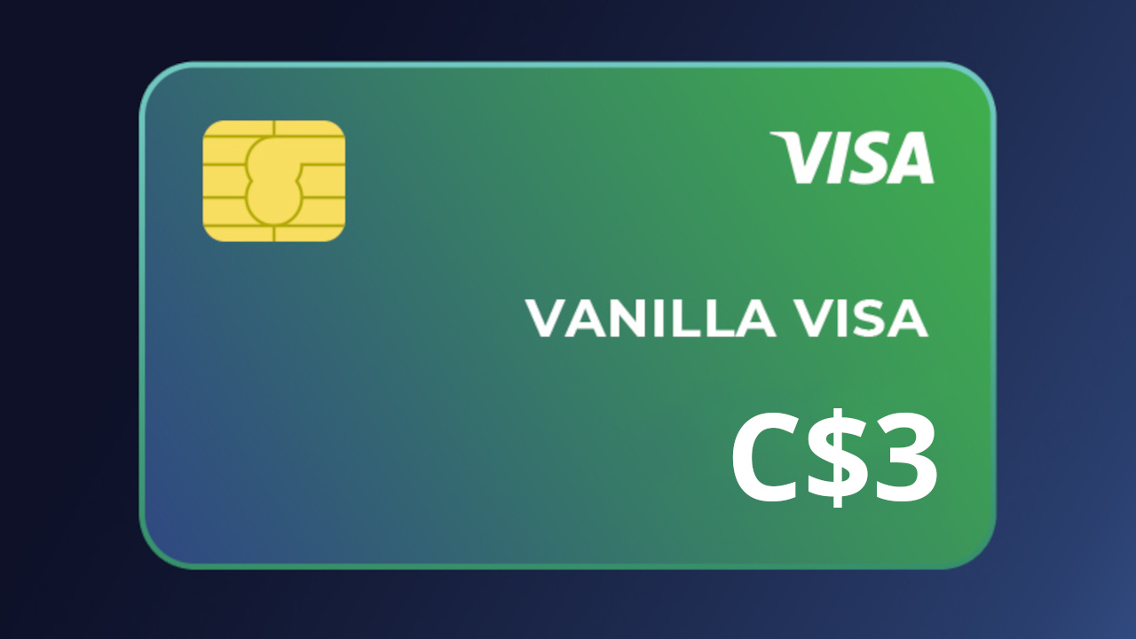 Vanilla VISA C$3 CA