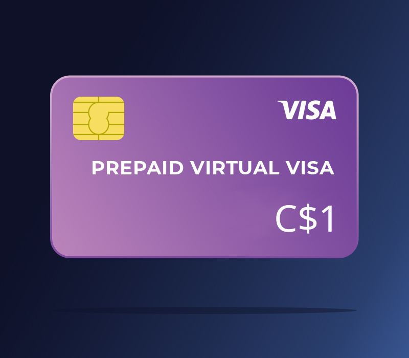 

Prepaid Virtual VISA C$1 CA