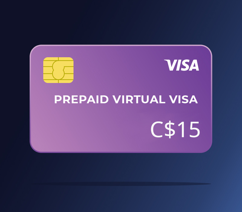 Prepaid Virtual VISA C$15 CA