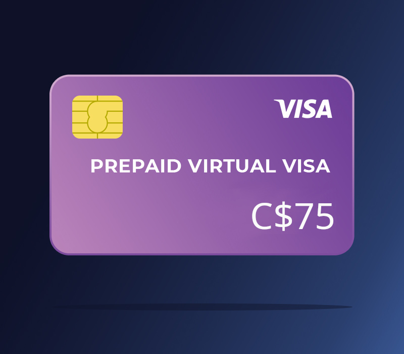 

Prepaid Virtual VISA C$75 CA