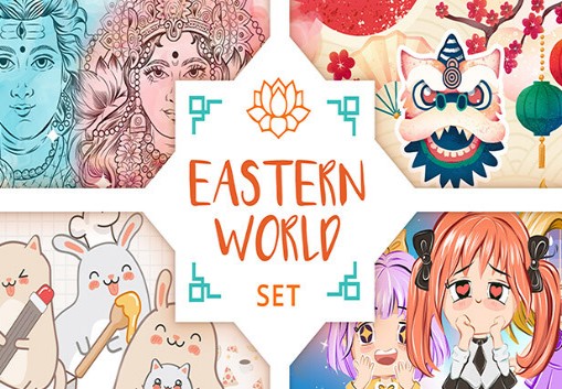 Movavi Video Editor 2023 - Eastern World Set DLC PC Steam CD Key screenshot 1