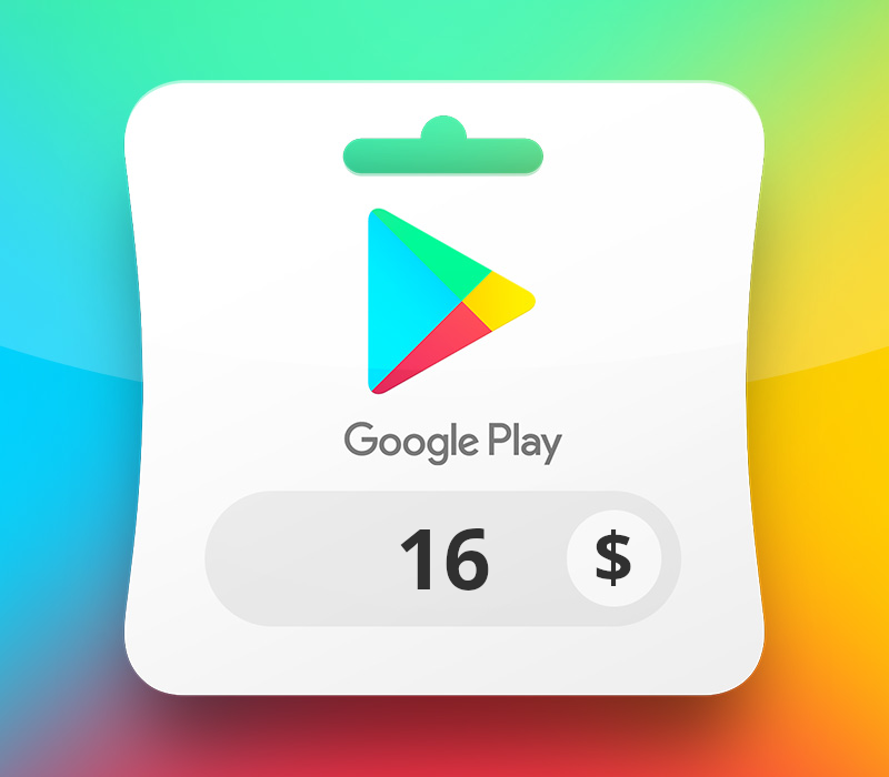 

Google Play USD 16 Gift Card US