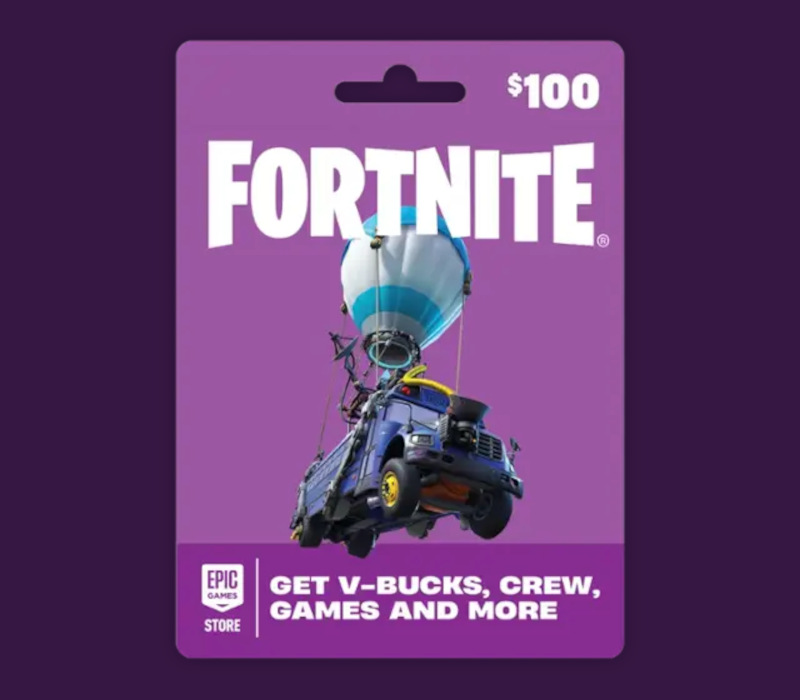 

Fortnite USD 100 PC Epic Games Gift Card US