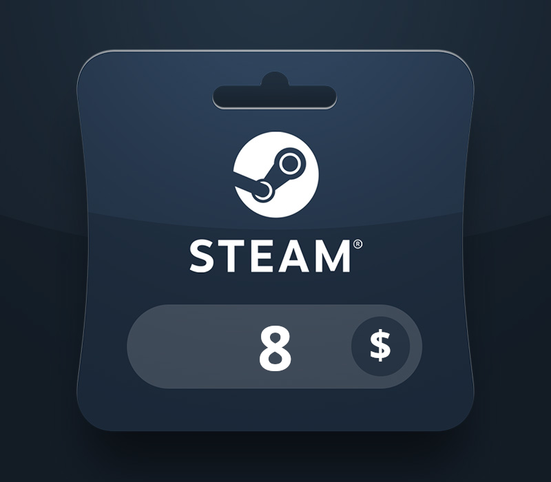 

Steam Wallet USD 8 Gift Card LK