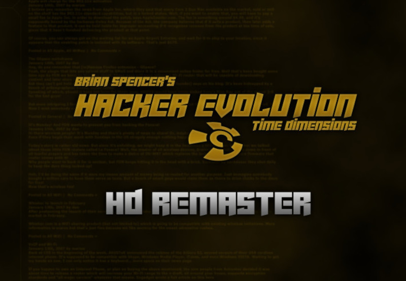Hacker Evolution: 2019 HD Remaster PC Steam CD Key screenshot 1