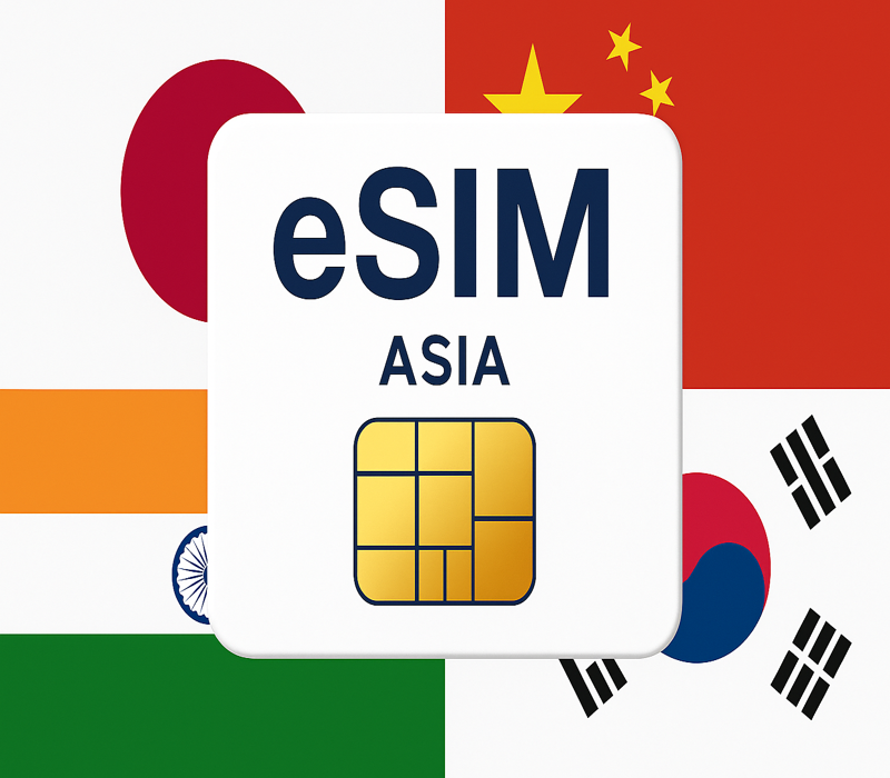eSIMs 5 GB Data Mobile ASIA (valid for 30 Days)
