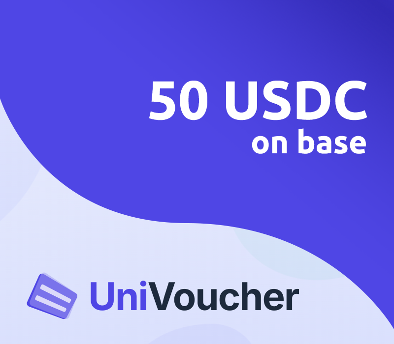 

UniVoucher 50 USDC on Base Gift Card
