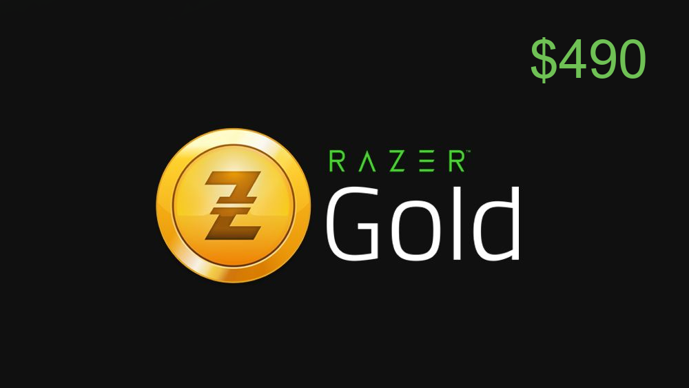 Razer Gold USD 490 - 2. kép - Ajándékkártya kategória