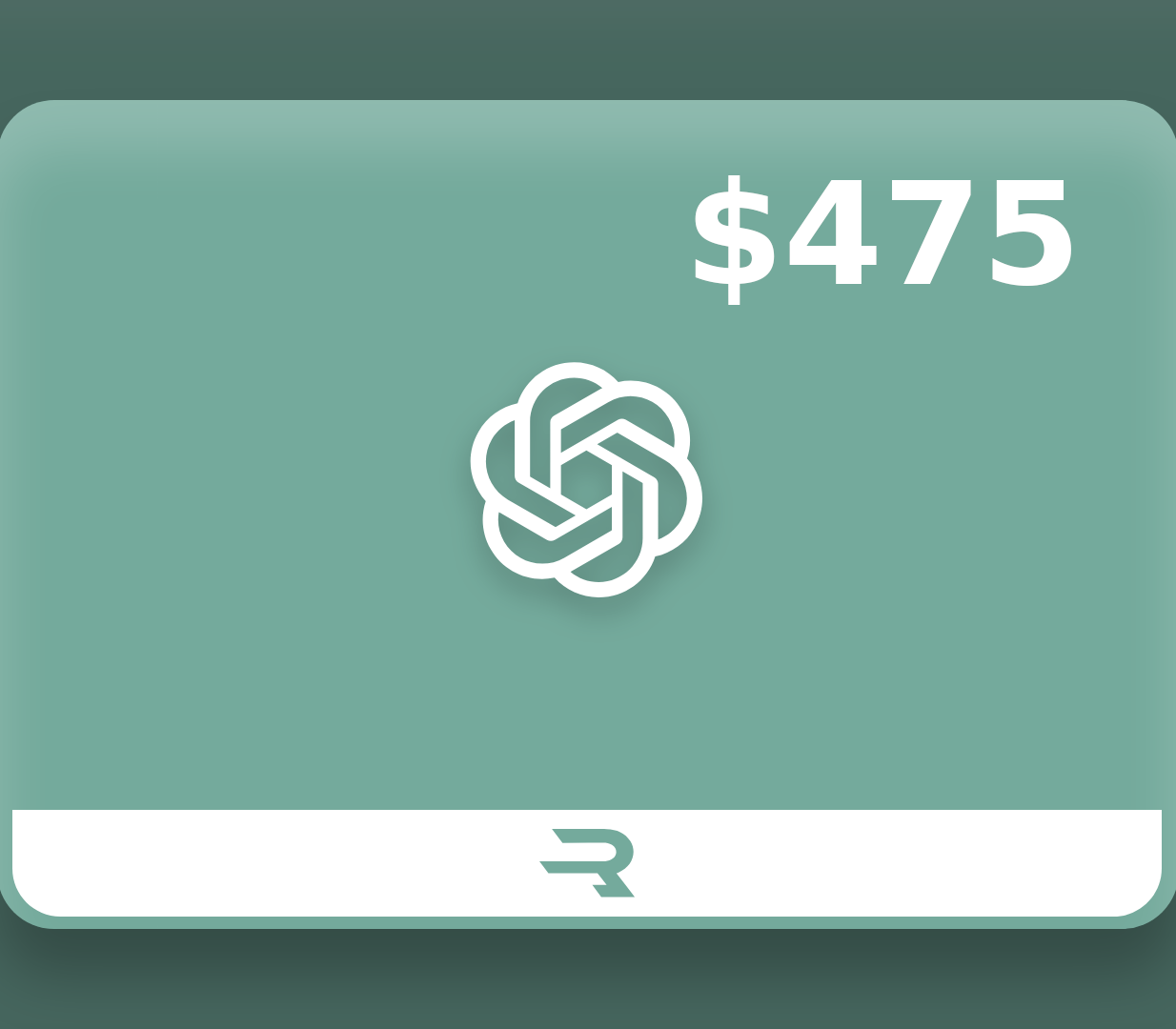 Rewarble ChatGPT USD 475 Gift Card
