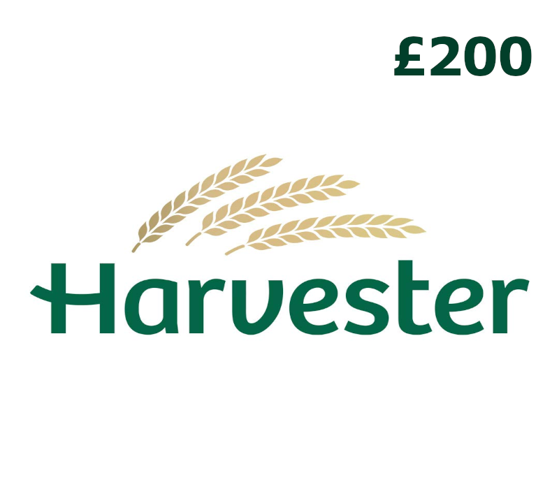 Harvester GBP 200 Gift Card UK