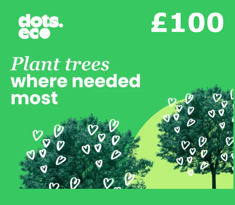 Dots.eco - Plant Trees Where Needed The Most GBP 100 Gift Card UK