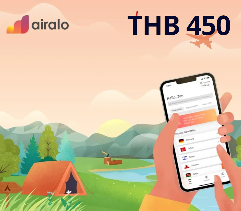 

Airalo THB 450 Gift Card TH