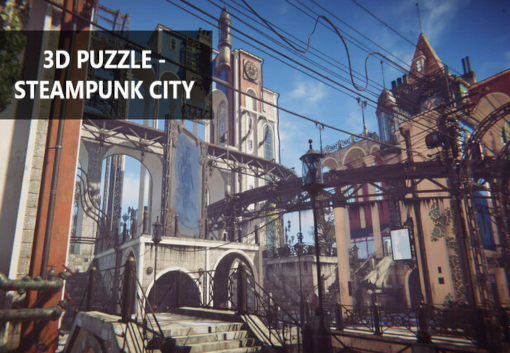 3D PUZZLE - Steampunk City PC Steam CD Key screenshot 1