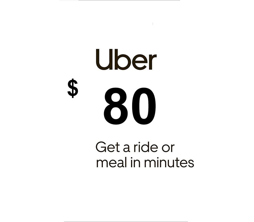 

Uber USD 80 Gift Card US