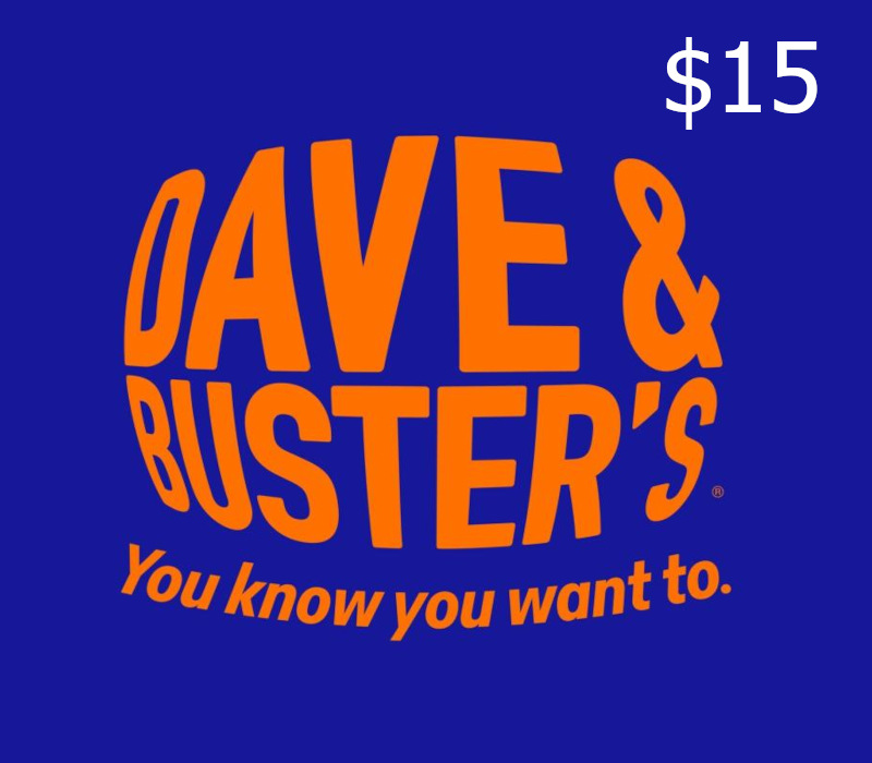 

Dave & Buster's USD 15 Gift Card US