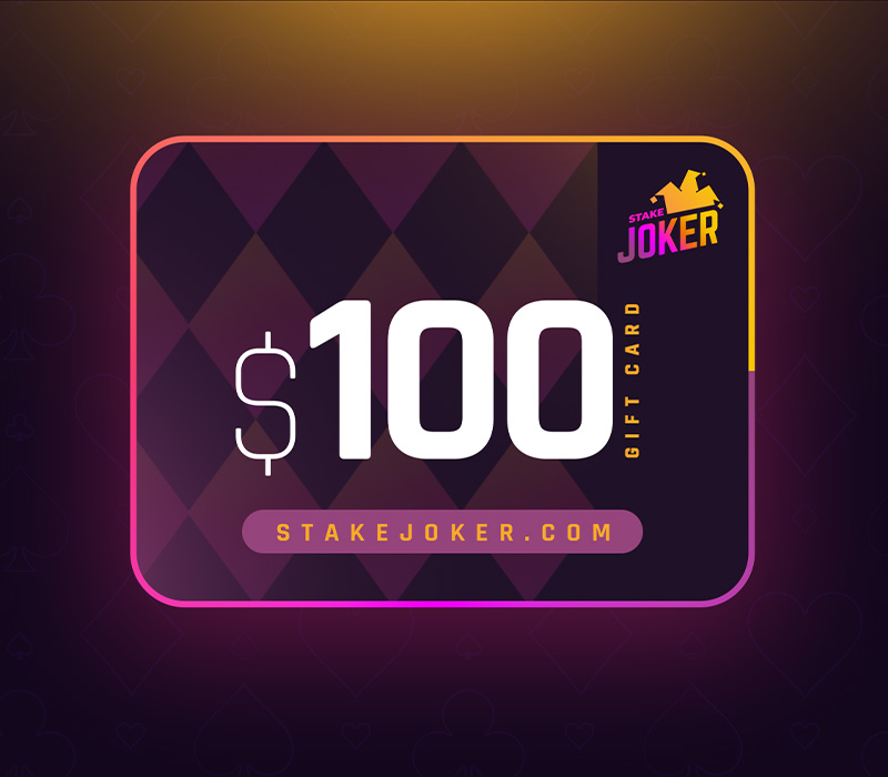 

StakeJoker $100 Gift Card