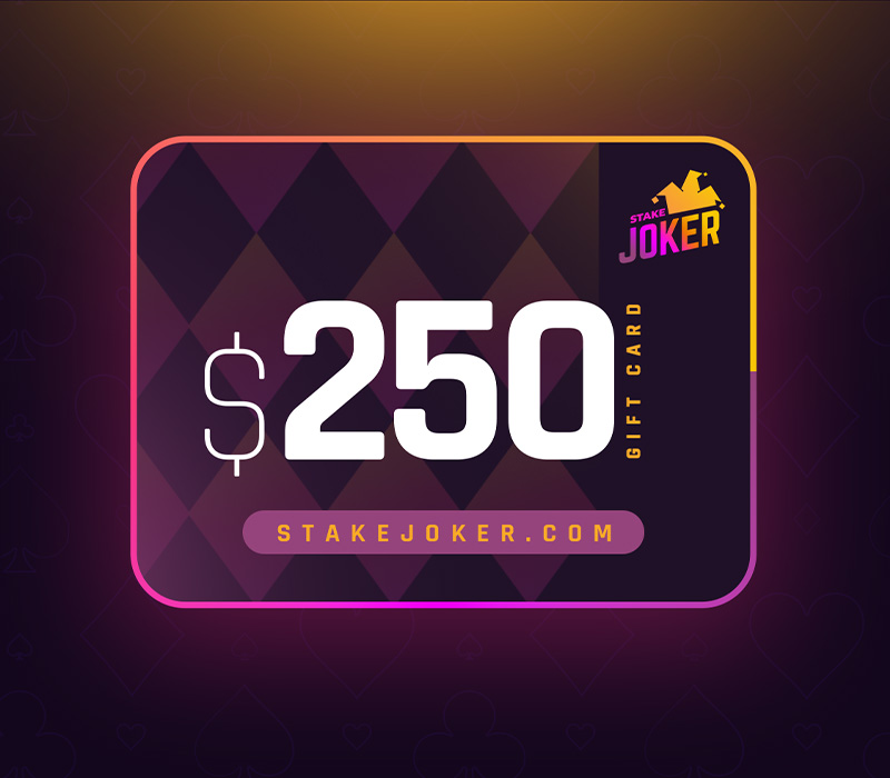 

StakeJoker $250 Gift Card