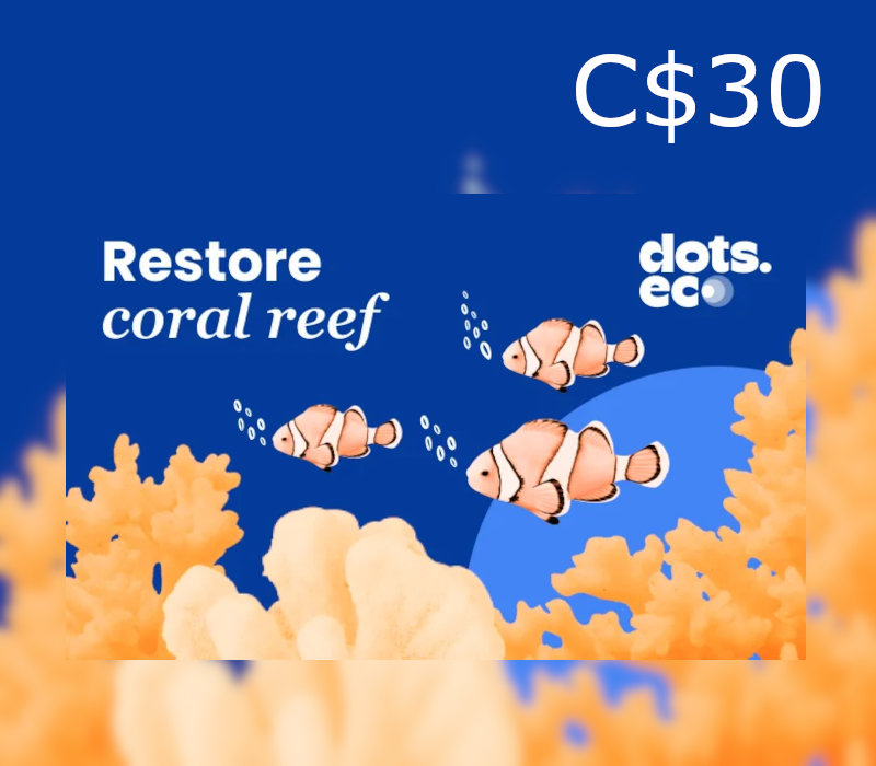 

Dots.eco - Restore Coral Reef CAD 30 Gift Card CA